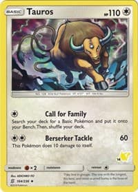 Tauros (#14 Pikachu Stamped)