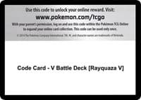 Code Card - V Battle Deck [Rayquaza V]