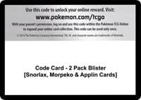 Code Card - 2 Pack Blister [Snorlax, Morpeko & Applin Cards]