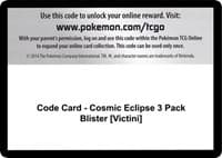 Code Card - Cosmic Eclipse 3 Pack Blister [Victini]