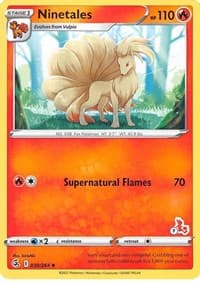 Ninetales (#7 Cinderace Stamped)
