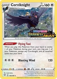 Corviknight (Darkness Ablaze Stamped)