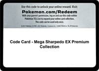 Code Card - Mega Sharpedo EX Premium Collection