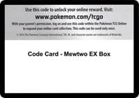 Code Card - Mewtwo EX Box