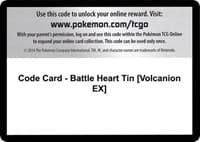 Code Card - Battle Heart Tin [Volcanion EX]