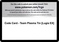 Code Card - Team Plasma Tin [Lugia EX]