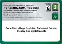 Code Card - Mega Evolution Enhanced Booster Display Box digital bundle