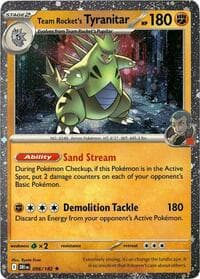Team Rocket's Tyranitar (Cosmos Holo)