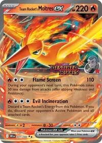 Team Rocket's Moltres ex (Destined Rivals Stamp)