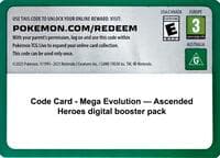 Code Card - Ascended Heroes Booster Pack