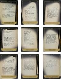Whispers in the Well Case File Cards (Set of 18)