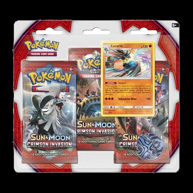 Crimson Invasion 3 Pack Blister [Lucario]