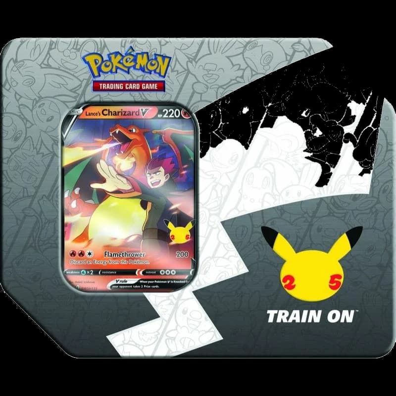 Pokemon Celebrations Tin [Lance's Charizard V]