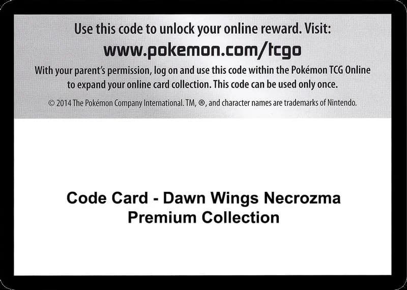 Code Card - Dawn Wings Necrozma Premium Collection