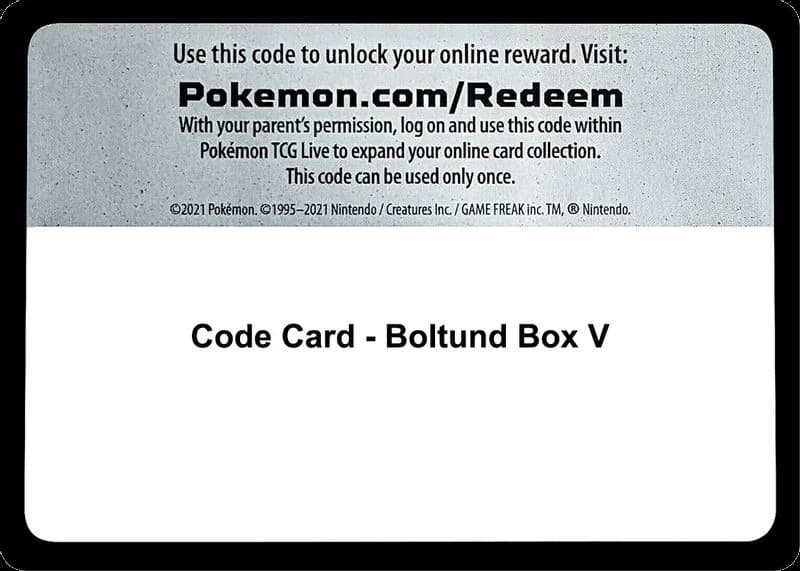 Code Card - Boltund Box V