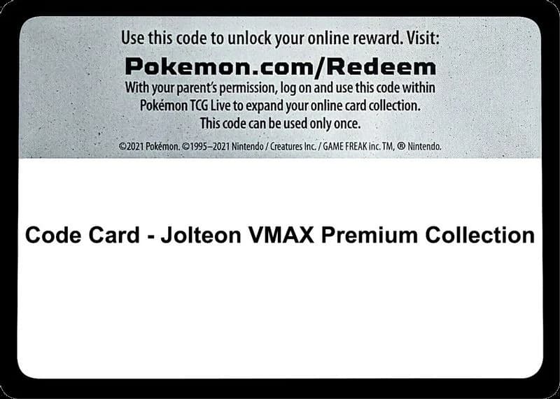 Code Card - Jolteon VMAX Premium Collection
