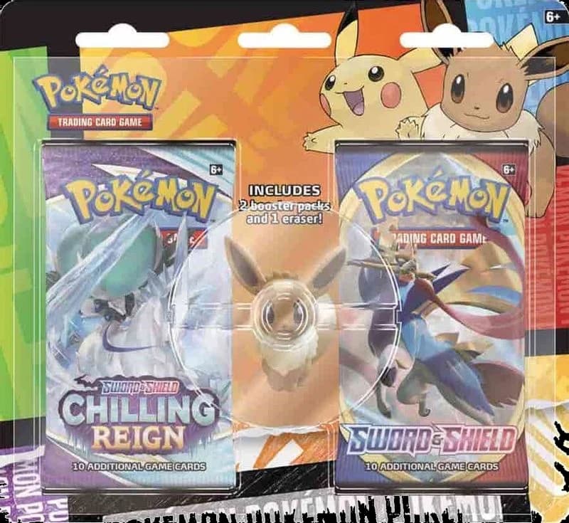 Pokemon TCG: Back to School Eraser Blister [Eevee]