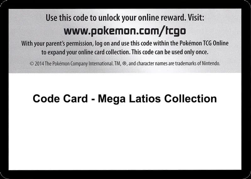 Code Card - Mega Latios Collection