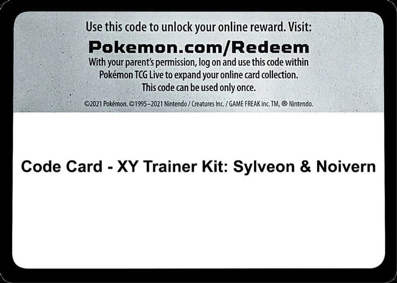 Code Card - XY Trainer Kit: Sylveon & Noivern