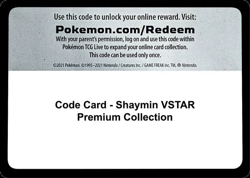 Code Card - Shaymin VSTAR Premium Collection