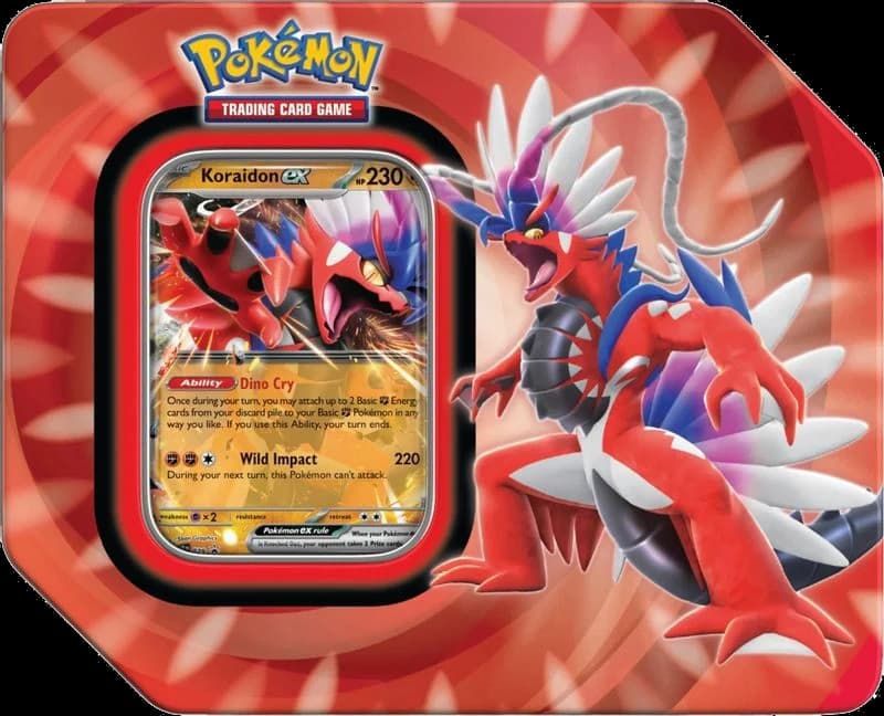 Paldea Legends Tin [Koraidon ex] (International Version)