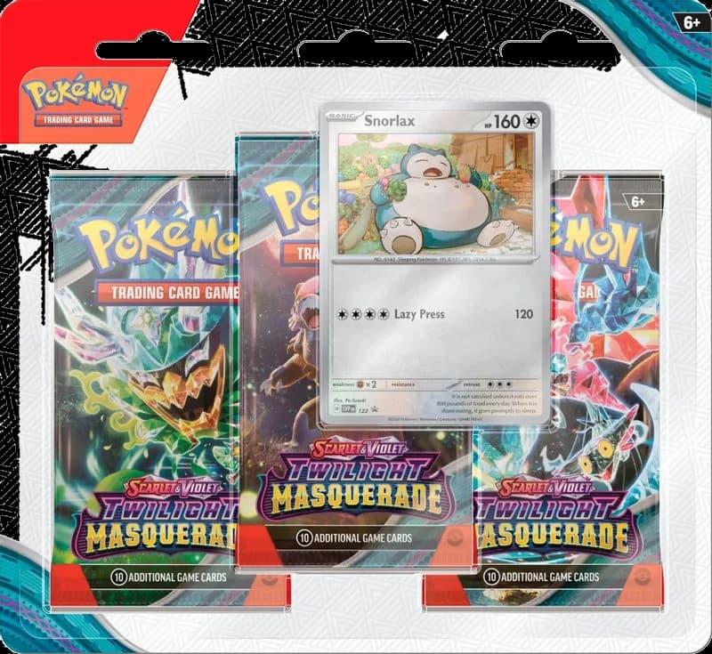 Twilight Masquerade 3 Pack Blister [Snorlax]