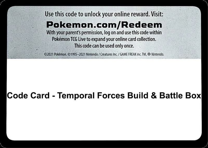 Code Card - Temporal Forces Build & Battle Box