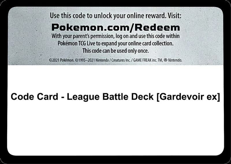 Code Card - League Battle Deck [Gardevoir ex]