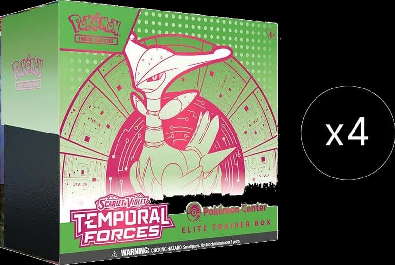 Temporal Forces Pokemon Center Elite Trainer Box Case (Exclusive) [Iron Leaves]