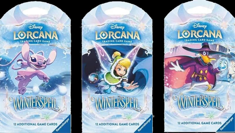 Disney Lorcana: Winterspell Sleeved Booster Pack Art Bundle [Set of 3]