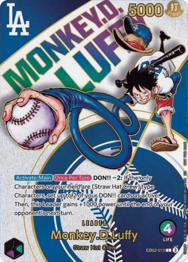 Monkey.D.Luffy (Dodgers x ONE PIECE)
