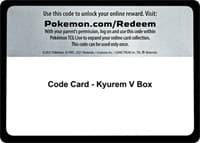 Code Card - Kyurem V Box