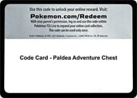 Code Card - Paldea Adventure Chest