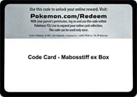 Code Card - Mabosstiff ex Box