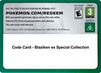 Code Card - Blaziken ex Special Collection